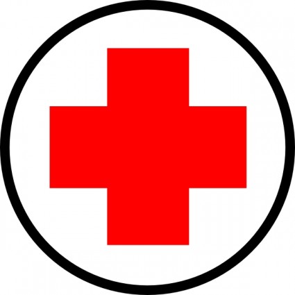 Medical red cross image